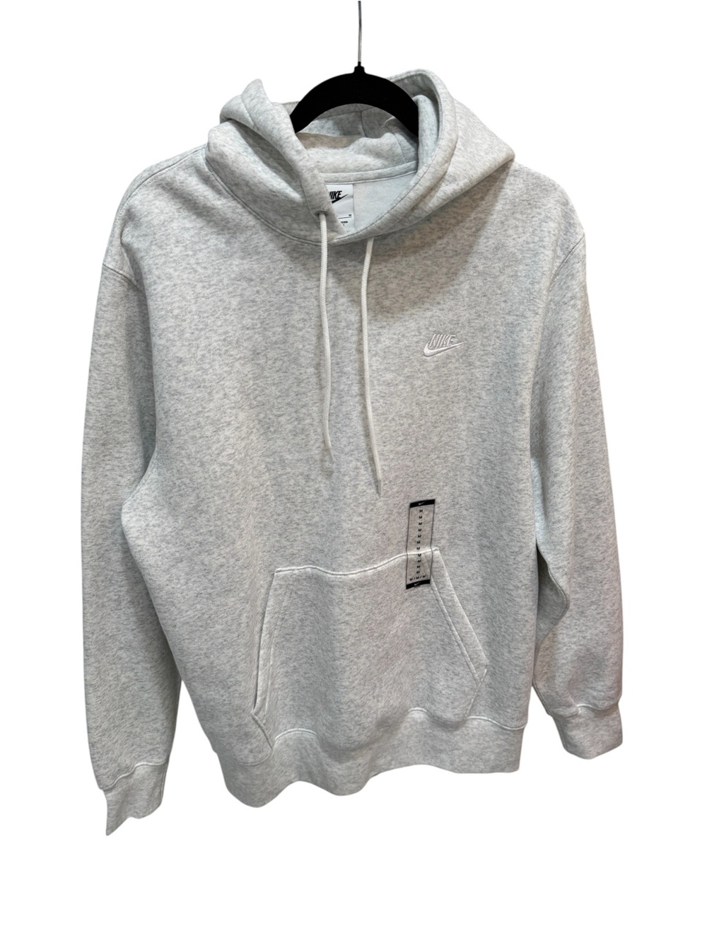 Nike Sweatshirt Mens M Gray Heather Club Fleece Pullover Hoodie Sweater NWT